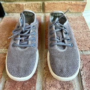 Women’s wool runners - natural grey (light grey / off white sole), worn size 8